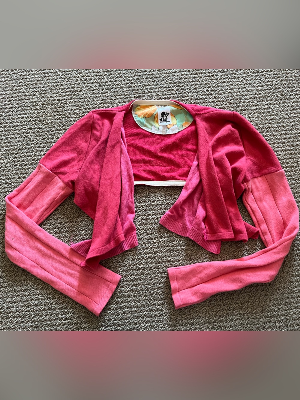 Y2K layered bolero/shrug